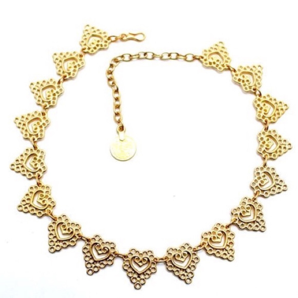 gold heart necklace